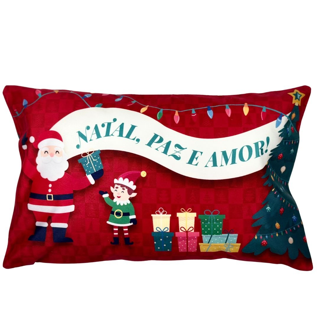 Kit 4 Capa de Almofada Natalina – Estampas Temáticas de Natal Ok Darling