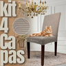 Capas de Cadeira com Proteção e Durabilidade:  Ideal para quem tem gatos e deseja manter as cadeiras impecáveis. - Ok Darling