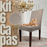 Capas de Cadeira com Proteção e Durabilidade:  Ideal para quem tem gatos e deseja manter as cadeiras impecáveis. - Ok Darling